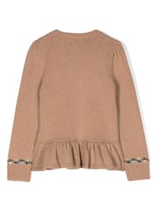 Ralph Lauren Kids Sweater met ronde hals - Bruin