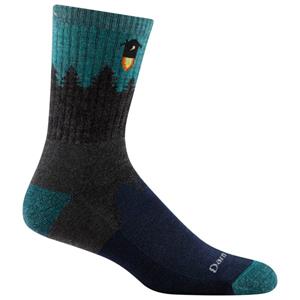 Darn Tough - Number 2 Micro Crew Midweight with Cushion - Wandelsokken, zwart/blauw