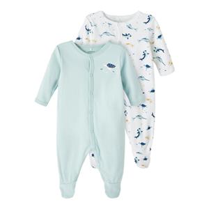Name It Schlafoverall "NBMNIGHTSUIT 2P W/F UNDERSEA NOOS", (Packung, 2 tlg.)