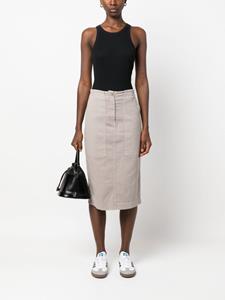Nude High waist rok - Grijs