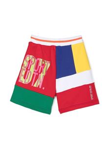 dsquared2kids DSQUARED2 KIDS Trainingsshorts met colourblocking - Blauw