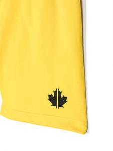 dsquared2kids DSQUARED2 KIDS Trainingsshorts met logoprint - Geel