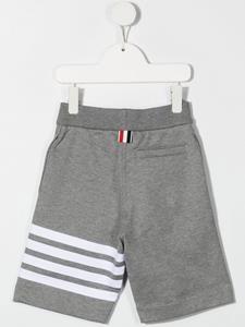 Thom Browne Kids Gestreepte trainingsshorts - Grijs