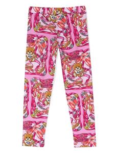 moschinokids Moschino Kids Legging met print - Roze
