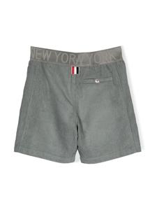 thombrownekids Thom Browne Kids Ribfluwelen shorts - Grijs
