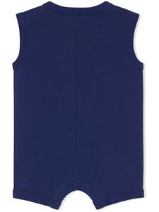 guccikids Gucci Kids Romper met logoprint - Blauw