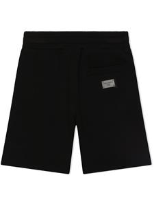 dolce&gabbanakids Dolce & Gabbana Kids Trainingsbroek met logo label - Zwart