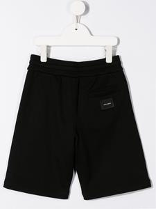 dolce&gabbanakids Dolce & Gabbana Kids Elastische trainingsshorts - Zwart