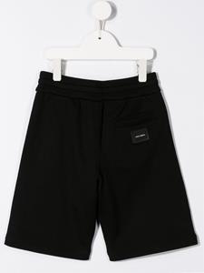 Dolce & Gabbana Kids Elastische trainingsshorts - Zwart