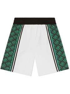 dolce&gabbanakids Dolce & Gabbana Kids Shorts met logoprint - Wit