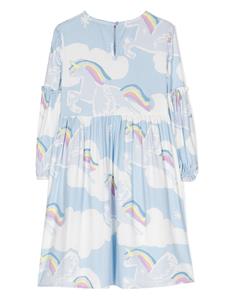 stellamccartneykids Stella McCartney Kids Jurk met print - Blauw
