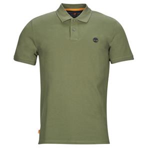Heren Timberland Millers River Piqué Poloshirt in Khaki