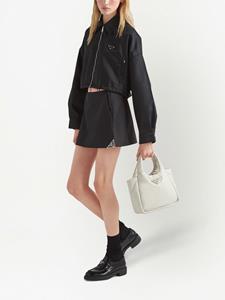Prada Re-Nylon mini-rok met logo - Zwart