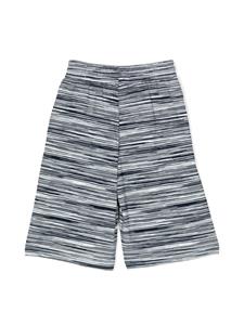 Missoni Kids Fijngebreide shorts - Blauw