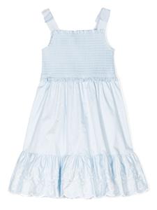 self-portraitkids Self-Portrait Kids Jurk met elastisch vlak - Blauw