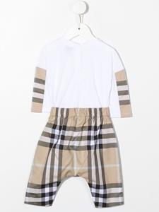 burberrykids Burberry Kids Geruite romper - Beige