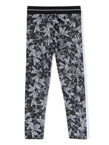 MSGM Kids Legging met elastische taille - Zwart