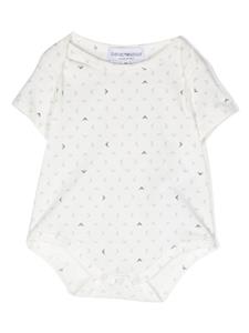 Emporio Armani Kids Twee rompers met logoprint - Wit