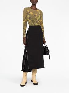 jilsander Jil Sander Rok met asymmetrische sluiting - Zwart