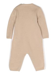 ilgufo Il Gufo Romper met geborduurde teddybeer - Beige
