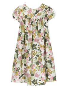 Maxi-jurk met bloemenprint - Beige