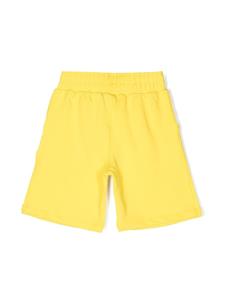 Neil Barrett Kids Shorts met logo - Geel