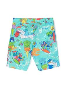 versacekids Versace Kids Shorts met print - Blauw