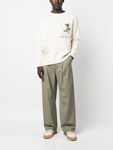 President'S Sweater met logoprint - Beige