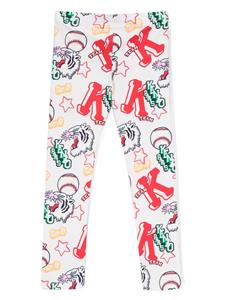 kenzokids Kenzo Kids Legging met grafische print - Beige