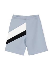 Emporio Armani Kids Shorts met logoprint - Blauw