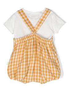 teddy&minou TEDDY & MINOU Romper met ruiten - Geel