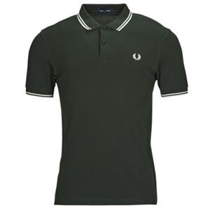 Fred Perry - Twin Tipped Shirt - Donkergroen Poloshirt