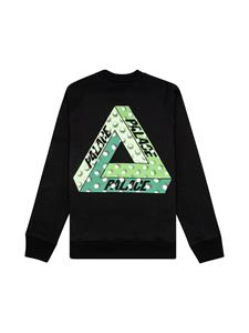 Palace Sweater met ronde hals - Zwart