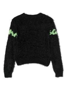 MSGM Kids Intarsia trui - Zwart