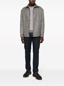 Canali Fijngebreide trui - Beige
