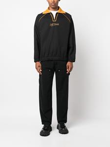 RASSVET Sweater met geborduurde tekst - Zwart