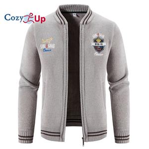 Men's Sweater Cardigan Sweater Zip Sweater Sweater Jacket Ribbed Knit Zipper Solid Color Stand Collar Casual Daily Clothing Apparel Winter