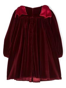 La Stupenderia Fluwelen jurk - Rood