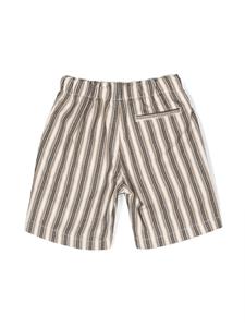 Il Gufo Gestreepte shorts - Beige