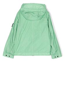 stoneislandjunior Stone Island Junior Jack met logopatch - Groen
