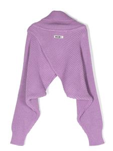 msgmkids MSGM Kids Ribgebreide coltrui - Paars