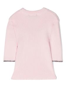 missonikids Missoni Kids Top met logoprint - Roze