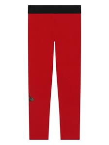 dolce&gabbanakids Dolce & Gabbana Kids Legging met logoprint - Rood
