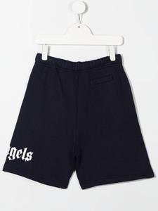 palmangelskids Palm Angels Kids Shorts met logoprint - Blauw