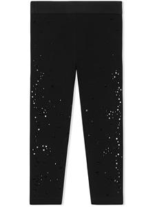 dolce&gabbanakids Dolce & Gabbana Kids Legging verfraaid met stras - Zwart