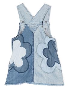 Jurk met patchwork - Blauw