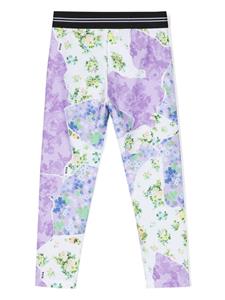 msgmkids MSGM Kids Legging met bloemenprint - Paars
