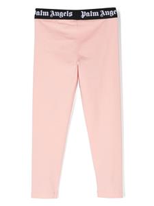 Palm Angels Kids Legging met logoband - Roze