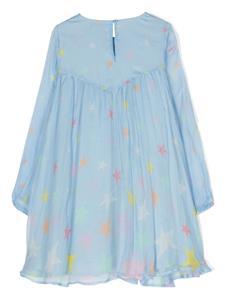 stellamccartneykids Stella McCartney Kids Jurk met sterrenprint - Blauw