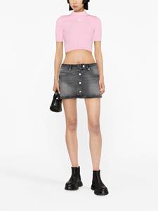 Courrèges Denim mini-rok - Grijs